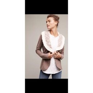 Rosie Neira from Anthropologie Bourgogne Wool Jacket Sz XL NWT, MSRP $158